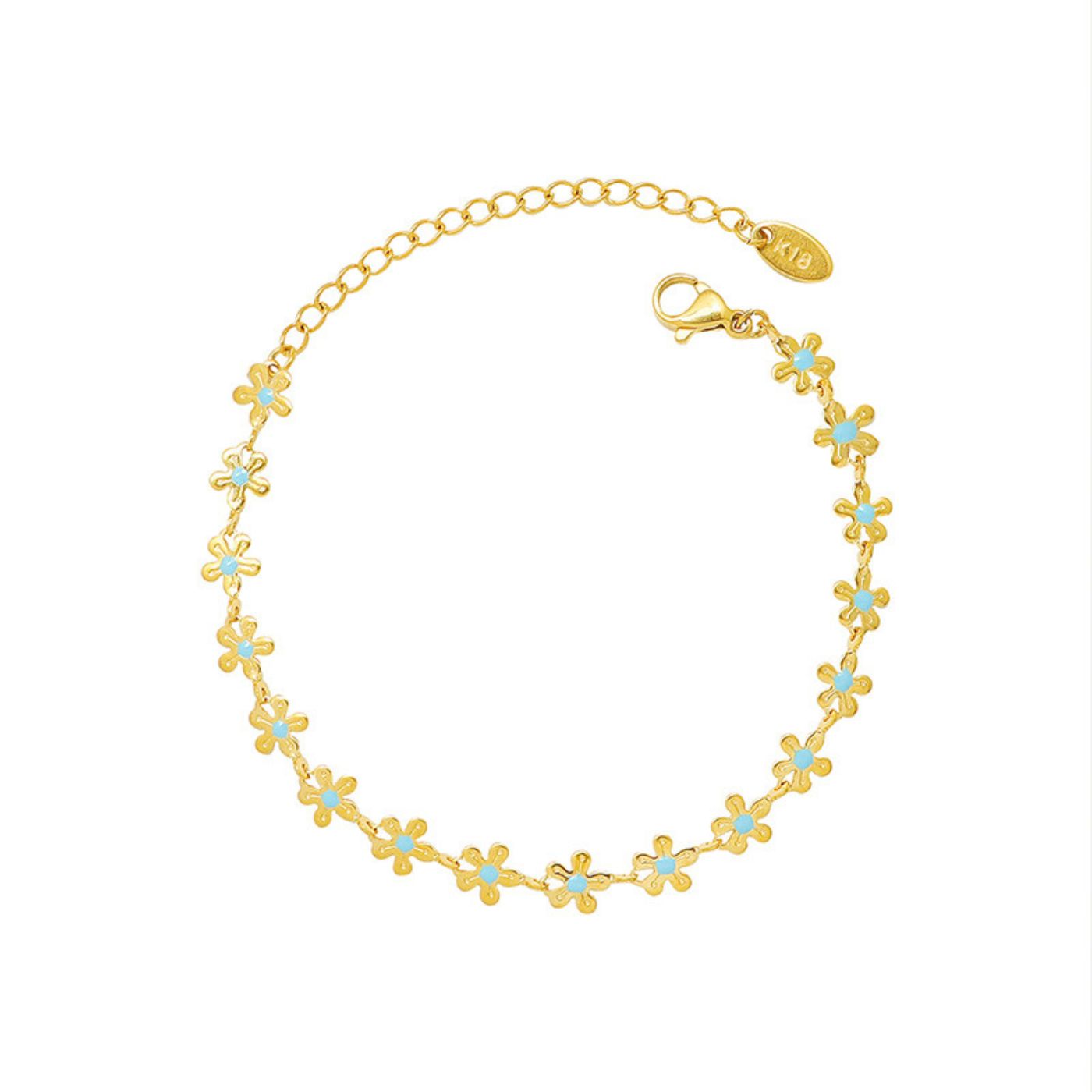 Bracelet trèfle fleur