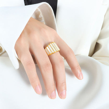 Mother of Pearl Veil Ring