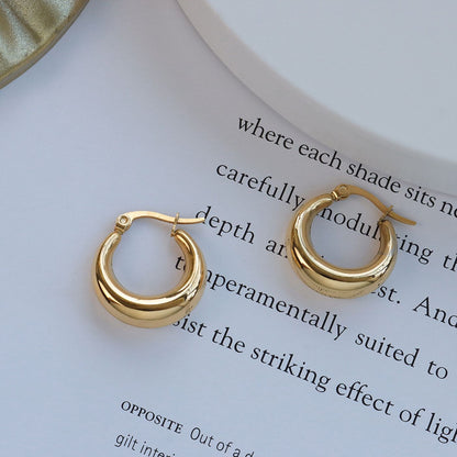 Gold hoop earrings