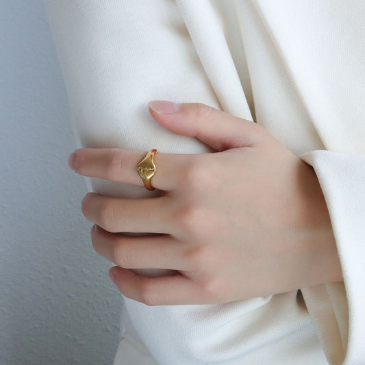 Pink flower ring