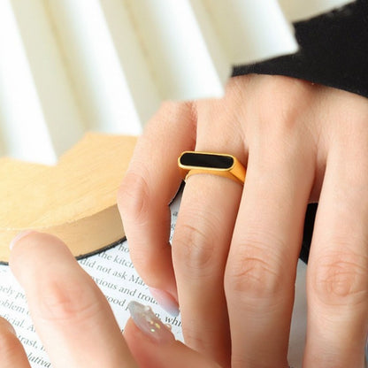 Bague Écho en acier titane