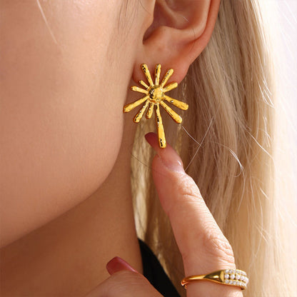 Sunray stud earrings