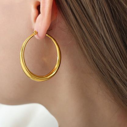 Large Gold Creole Hoops