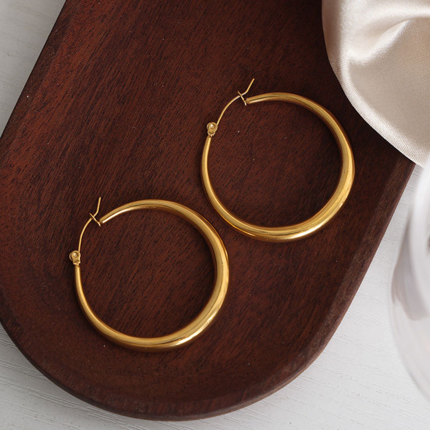 Large Gold Creole Hoops