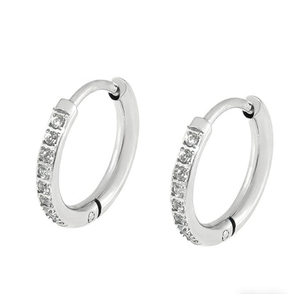 Boucles d’oreilles créoles pavées