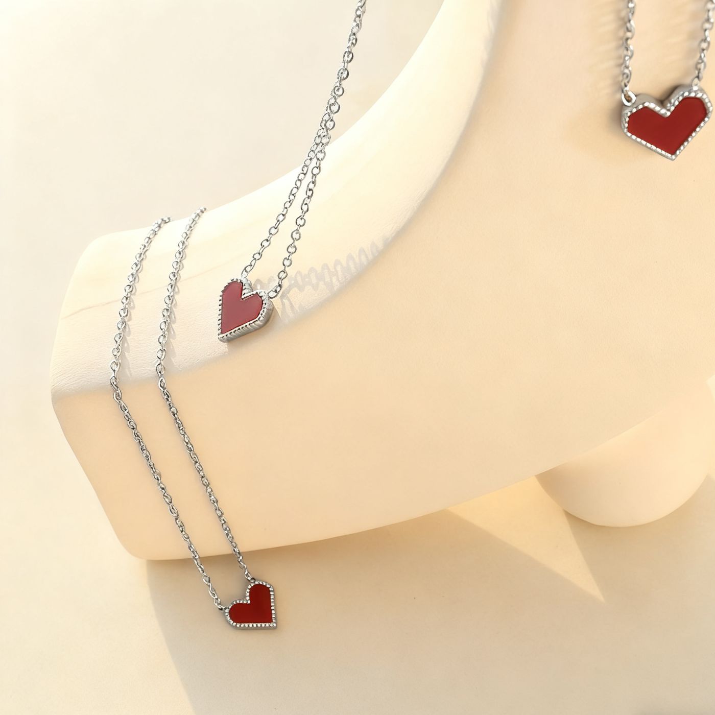 Red heart necklace